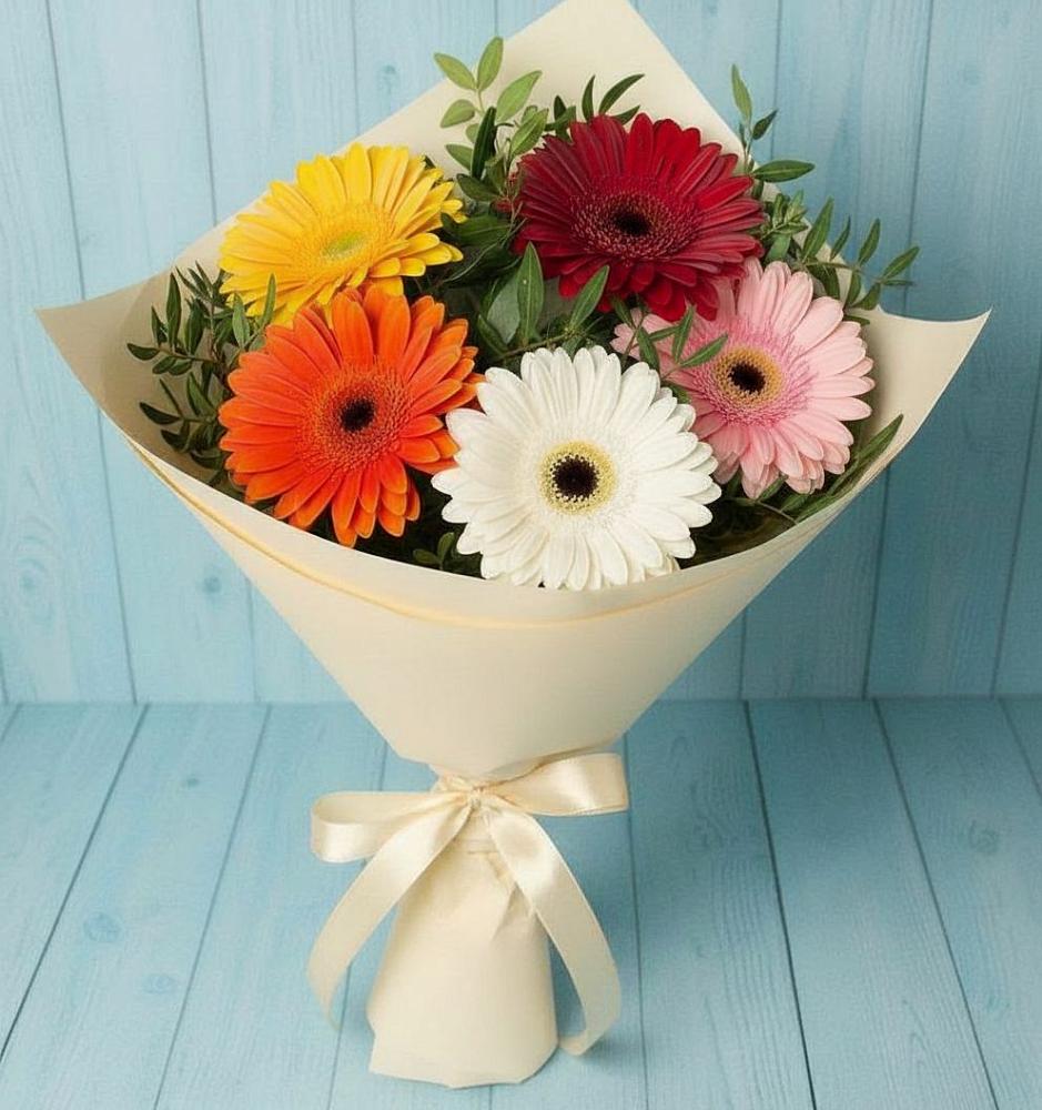 Букет цветов из: Герберы в Первомайском Оренбургская область