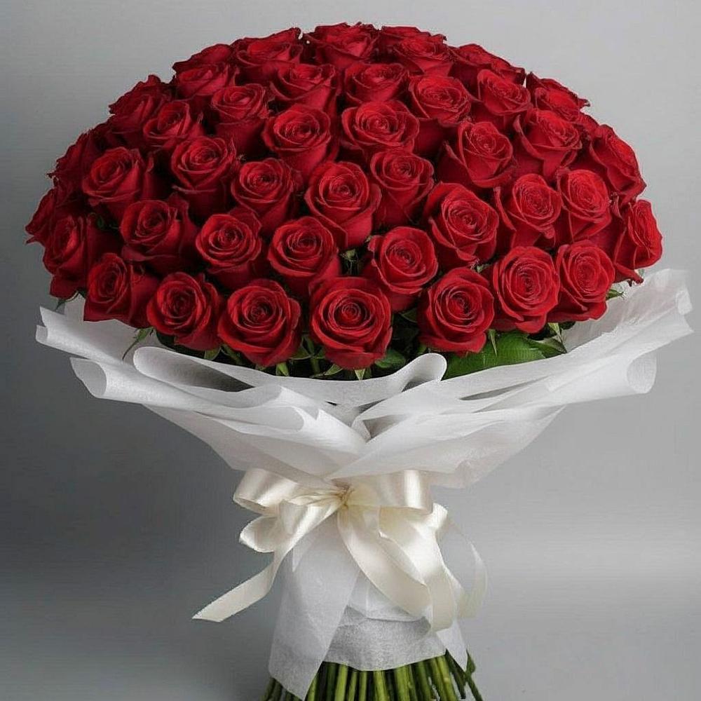 Букет 101 Красная роза Блэк Мэджик в Первомайском Оренбургская область