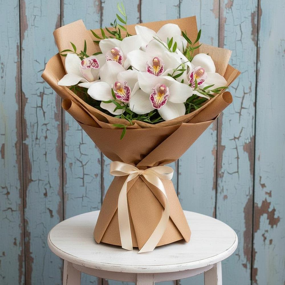 Букет цветов из: Орхидеи и Розы в Первомайском Оренбургская область
