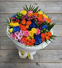 Букет цветов из:  Розы и Хризантемы в Первомайском Оренбургская область