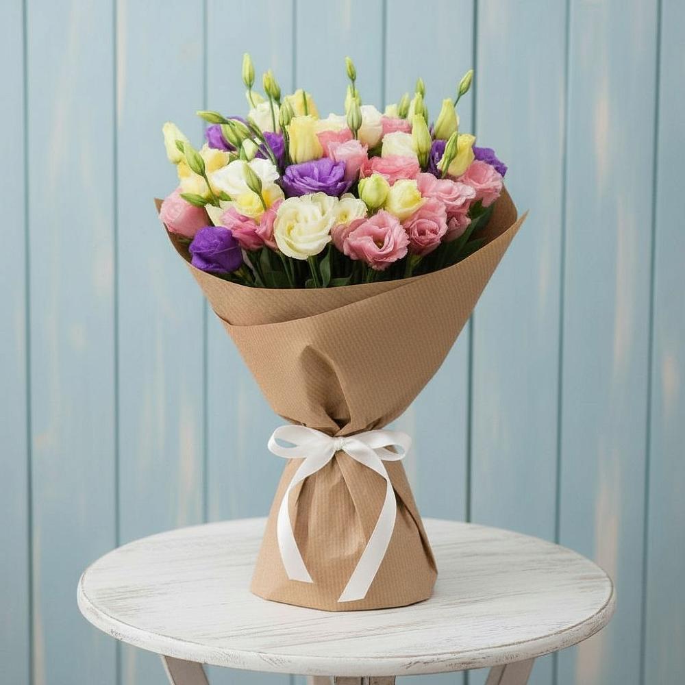 Букет цветов из: Лизиантусы в Первомайском Оренбургская область