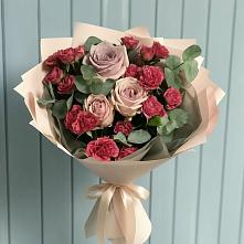 Букет цветов из:  Гвоздики и Розы в Первомайском Оренбургская область