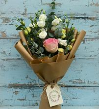 Букет цветов из:  Розы и Лизиантусы в Первомайском Оренбургская область