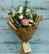 Букет цветов из:  Розы и Лизиантусы в Первомайском Оренбургская область