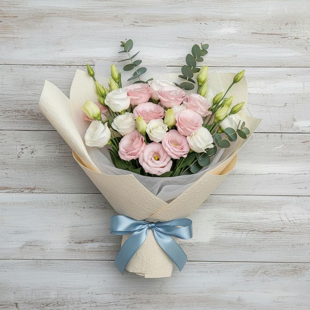 Букет цветов из: Лизиантусы в Первомайском Оренбургская область